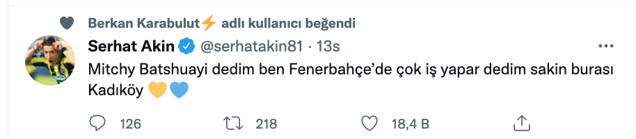 serhat akin dan fenerbahce ve michy batshuayi yorumu sosyal medyada gundem oldu